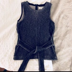 Madewell French rib tie tank